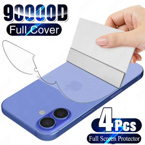4Pcs Back Film Hydrogel Film Screen Protector For iPhone 11 13 15 14 16 12 Pro Max For iPhone 16 14 15 Plus 13 Pro 16e Not Glass