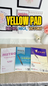 FCI Yellow Pad 80 Leaves – Victory Mica & Metro | Smooth Writing Paper | Suitable for School & Office Supplies | Sold Per Pad