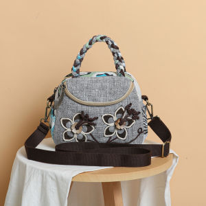 YIMOYICAI | Ethnic Style Original Cotton Linen Handbag