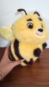 25cm Cartoon Adorable Honey Bee Plush Toys Soft Cute Spring Insect Bees Stuffed Toy Perfect Birthday Gifts for Kids Home Decor
