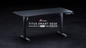 TTRacing Titus Walnut Oak Edition Ergonomic Smart Standing Desk / Study Desk /Adjustable Computer Desk / Office Work Desk Table For Home