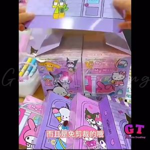 ⚡️READY STOCKS⚡️GT DIY Quiet Book Educational Kuromi Homemade Book cinnamorll Quiet Book Children Girls