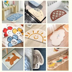 Ready Stock Anti-Slip Fluffy Soft Carpet Sun Cloud Anti-Shedding Karpet Lantai Bulu Gebu Lembut Hiasan Bilik Tidur Tandas Rumah Deco Floor Mat Cute Rug Comel Alas Kaki Entrance Dekorasi Murah Tebal Anti-Gelincir Muda Dicuci Washable Cashmere Velvet Indoor
