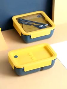 Lunch Box Bento / Kotak Makan / Tempat Makan trasparan 850 ML BPA FREE