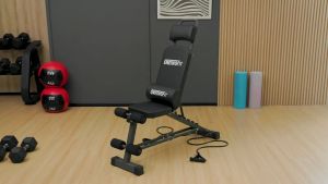 OneTwoFit Ghế tập gym tập tạ Có thể gấp gọn Ghế tập thể hình tại nhà Có thể đặt quả tạ
