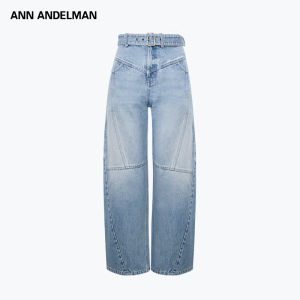 ANN ANDELMAN | Waistband Destructed Light Blue Denim Trousers