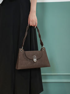 Brown Leather Jacobon Underarm Bag Womens Fashion Trend 2025 New Winter Luxury Commuter Single Shoulder Envelope Bag