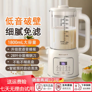Quiet Automatic Home Use Small Size Low Noise Multi-functional Non-dairy Blender High Borosilicate Glass Body 1.8L Capacity