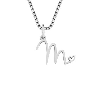 Fashionable Titanium Steel Necklace Womens Short 26 Letters Lockbone Chain Lightweight Luxury Stainless Steel Snake Bone Chain Pendant