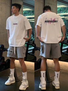 Áo Thun Nam Cotton Phong Cách Mỹ Dáng Rộng Tay Ngắn in Họa Tiết Thường Ngày Mùa Hè Thời Trang Hip Hop