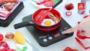 61 pcs ของเล่นเด็กครัว เตาแก๊สพร้อมเสียงและแสง ของเล่นจำลองการทำอาหารในครัว ชุดครัวของเล่น ของเล่นเด็ก