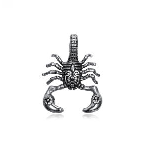 Unique Vintage Scorpion Pendant For Men Gothic Fashion 316L Stainless Steel Animal Necklace Biker Amulet Jewelry Dropshipping