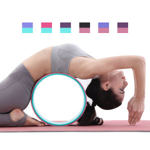 Yoga Wheel TPE Non-Slip Yoga Spine Roller Wheel Back Stretch Training Yoga Pilates Wheel Home Gym Waist Exercise Equipment