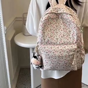 Balo nam nữ đi học họa tiết hoa nhí nhẹ nhàng dễ thương BAG U HNI22
