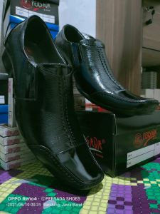 SEPATU PANTOFEL FORMAL KULIT PRIA DR-IAM 6027 MAROON ( PRODUKSI SENDIRI )