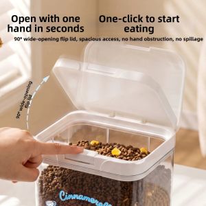 Hipidog | Pet Food Storage Bucket Sealed Vacuum Moisture Proof Cat Food Dryer Snack Organizer Box Hipidog Brand Universal Normal Size
