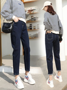 High Waist Slim Fit Light Wash Wide Leg Denim Jeans Womens Spring Autumn 2025 New Deep Blue Retro Slimming Short Straight Leg Jeans