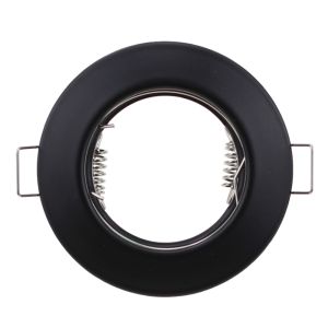 1/10PCS Recessed Light Frames Ceiling Mount Recessed Spotlights LED Halogen GU10 MR16 Bulb Holder Black Chrome Round Downlights