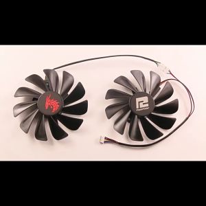 พัดลมการ์ดจอ POWERCOLOR RX5700XT 5700 5600XT Red Dragon V2 Red Dragon Graphics Card Fan