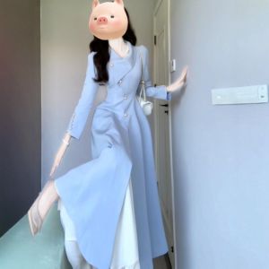 CHANGTONG | Áo Khoác Trench Coat Dài Phù Hợp Vòng Eo Elegance Pháp Cho Nữ Mùa Thu 2026