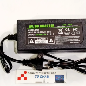 Adapter DC 24V - 2A / Đầu cắm 5.5mm x 2.1mm