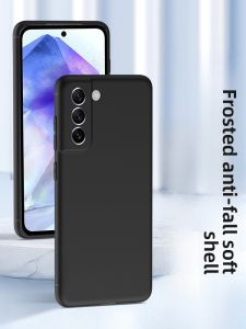 Henyou | Matte Silicone Phone Case For Samsung A54 Full Lens Coverage Anti-Fingerprint Anti-Sweat Men Women Creative Protective Shell