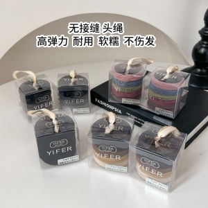 ยางรัดผมยืดหยุ่นสูง ทนทาน ไม่มีรอยต่อ สำหรับผู้หญิง 2024 ใหม่ หางยาว หัวเข็มขัด แฟชั่น รัดผม หางยาว ยางรัดผม