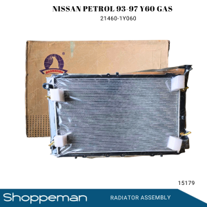 15179 NISSAN PATROL Y60 GAS 1993-1997 RADIATOR ASSEMBLY A/T 740x448x32mm PA32 1ROW 21460-1Y060