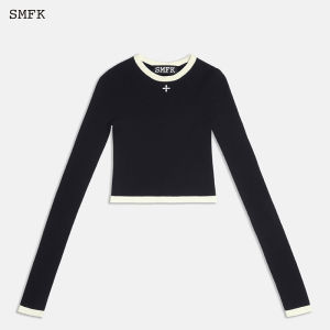 SMFK | Limited Celebrity Matching Wool Color Block Knit Sweater