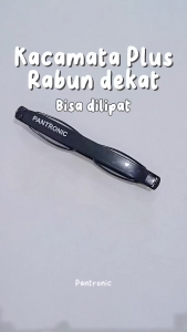 Kacamata Baca Lensa Plus Frame Hitam Reading Glasses 300