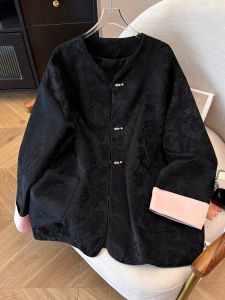 plus Size 300 Pounds New Chinese Style Embroidered Jacket Womens 200 Fashionable Retro High Premium Open Cardigan Top