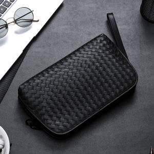 Kesker | Leather Braided Clutch
