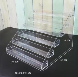 Cosmetic Organizer Multi Layer Acrylic Clear Display Stand For Eyeshadow Perfume Mini Figure Stand Nail Polish Storage Rack