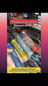 Handgrip & Handfat DOMINO Karbon untuk Motor