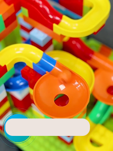 Mainan Balok Susun Track 168pcs Slide Marble Race Ball Maze Run