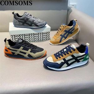 Trendsetting Mens Retro Embroidered Patchwork Comfortable Thick Bottom Casual Shoes Stylish Streetwear Fall New Arrival