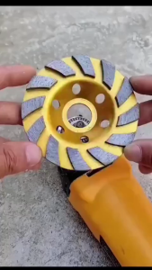 MOGEE Đĩa mài sàn bê tông đá mài bê tông 100mm lưỡi mài chén mài bê tông - Nhiều hạt mài - Lâu hao mòn