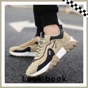 Pishops ปังมาก รองเท้าผ้าใบแฟชั่นผู้ชาย Detail เก๋ทันสมัย สีเอิร์ธโทนสุภาพ เรียบง่ายสวมใส่สบาย น้ำหนักเบาสุดๆ มีกันลื่น ใครใส่ก็สวย ห้ามพลาดเลย ราคาเบามาก