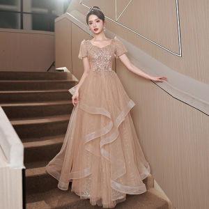 Airuchu Senior Sense of Evening Dresses Female Banquet Temperament Light Luxury Niche Birthday Mitzvah Champagne Host Dress