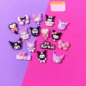 10Pcs Cartoon Sanrio Kuromi Hair Ties Hair Rope Hair Accessories Rubber Bands for Kids Children