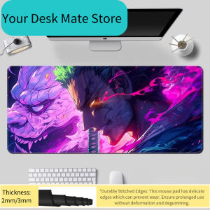 Bandai | Cute ONE PIECE Leather Mouse Pad Oversized Boys Hot Blood Animation E-sports Keyboard Pad Luffy Roronoa Zoro Computer Table Mat