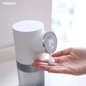 Bình rửa tay cảm ứng tự tạo xà bông Mooas 320ml để tạo gel tạo bọt