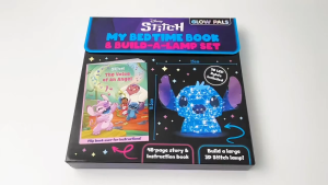 Disney Stitch Set Glow Pals Bedtime Book & Build A Lamp Box Set