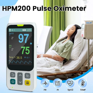 Handheld Pulse Oximeter Vital SPO2 PR PI Heart Rate Monitor With Memory Adult Neonatal Hospital Clinic Household