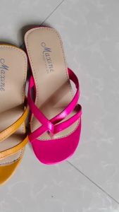 KIDS SQUARE TOE FLAT SLIPPERS: Maxine Footwear