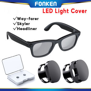 2Pcs LED Light Blocking Sticker Meta Rayban Glasses Way-farer/Skyler/Headliner Glasses Camera Llight Cover
