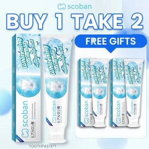 【Upgrade】scoban teeth Whitening toothpaste Peppermint Food Graded Family baking soda Toothpaste