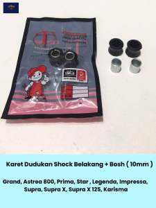 Karet Skok Belakang + Bosh GrandSupraKarismaLegendaAstreaPrimaSupra X125 (Harga Per Set Isi 2) - Rubber Seat Dandang Dudukan Bracket Pangkon