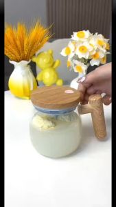 400ML Self Stirring Coffee Mug แบบพกพา เคลื่อนไหวของความเร็วสูง ถ้วยกาแฟอัตโนมัติสำหรับโรงยิมห้องรับประทานอาหาร 400ML