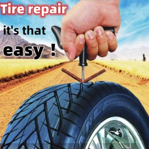 Emergency heavy tire (7) tire diagnostic puncture repair kit for long distance travel outdoor adventure outdoor car motorcycle truck MTB bike tractor CRV SUV ATV